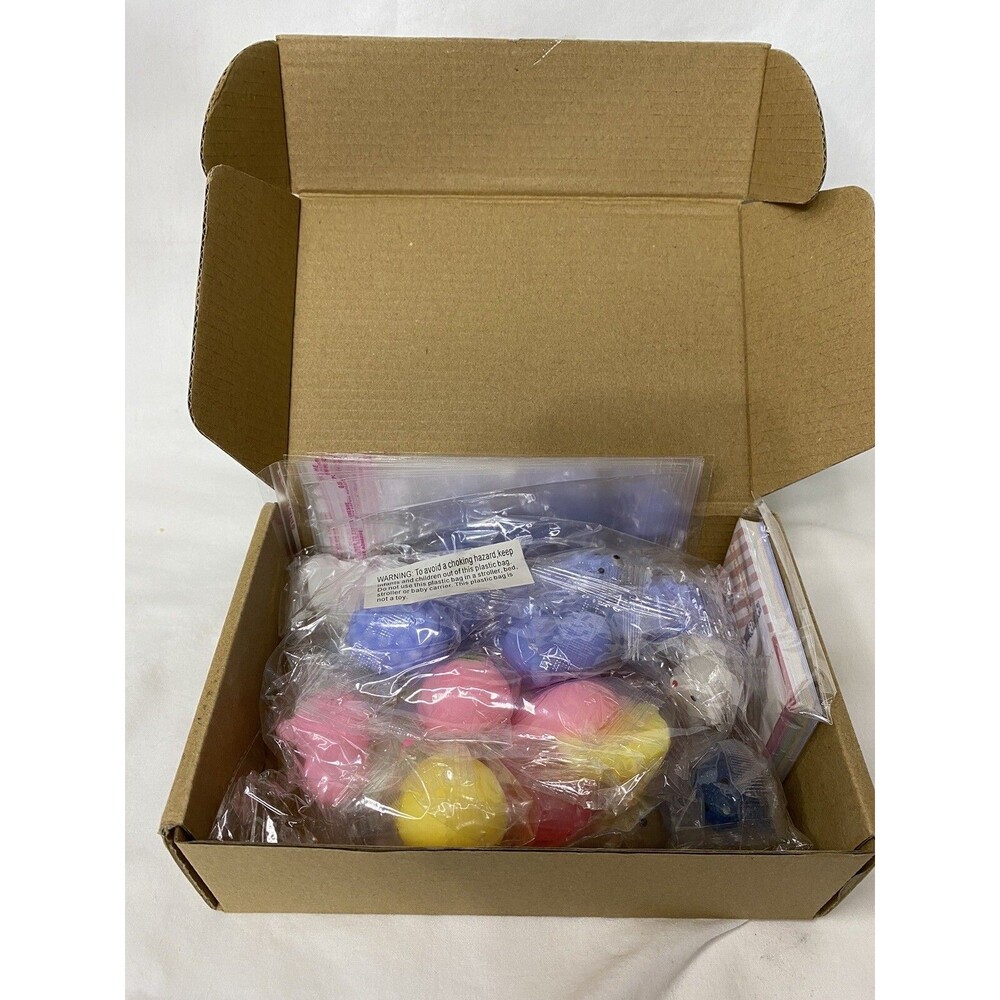 NEW 24Pcs Mochi Squishies Toys for Kids Party Favors Mini w/Gift Cards